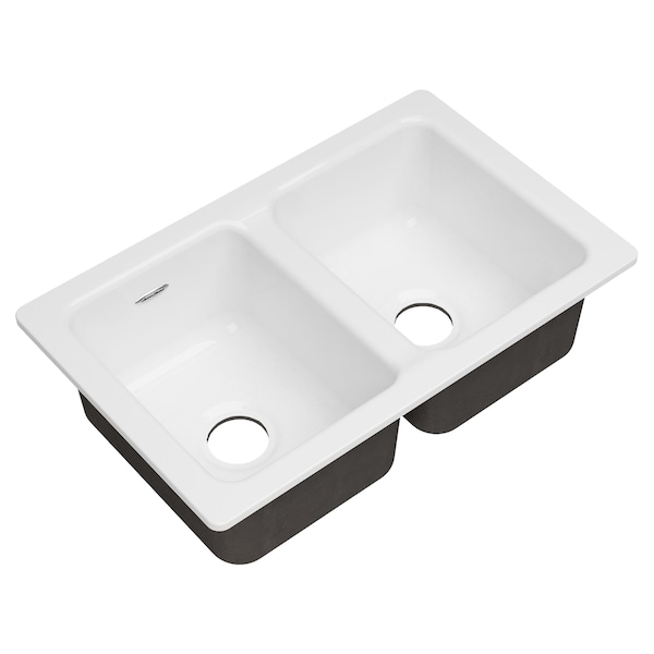American Standard Delancey 30x19 Cast Iron Kitchen Sink, Brilliant White 77DB30190.308 - main